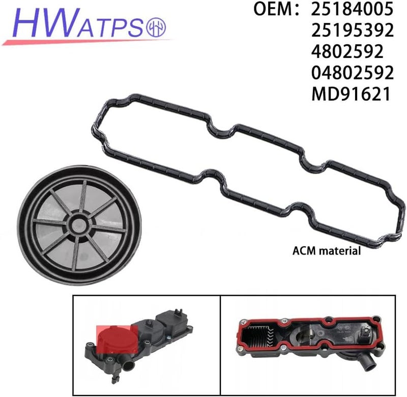 HWATPS 25184005 25195392 Engine Valve Cover Gasket For Chevrolet Captiva Chevrolet C100 C140 Cruze J300 4802592 04802592 MD91621 - Image 2